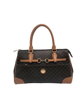 Rioni Brown Canvas Princess Convertible Satchel